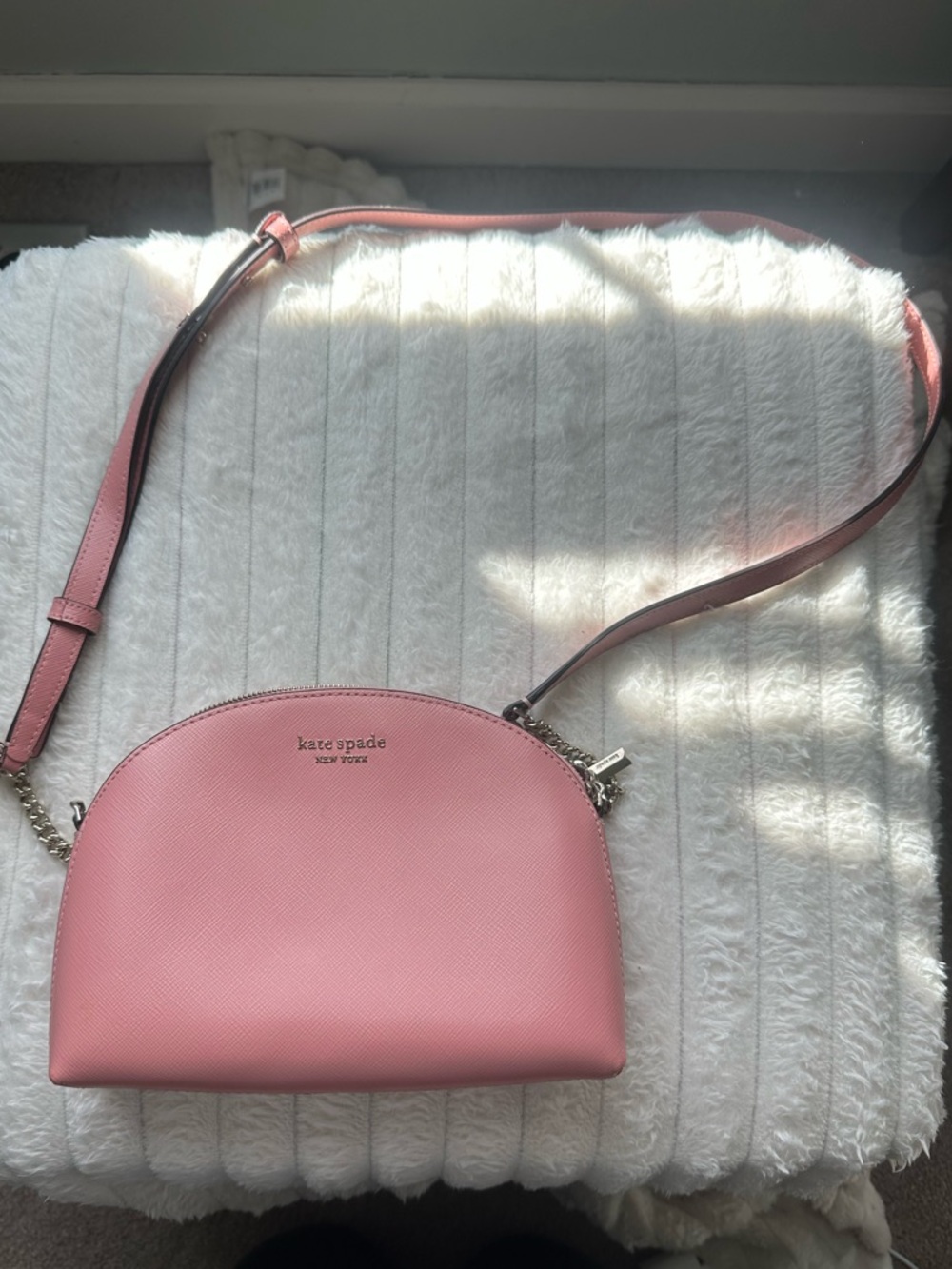kate spade Pink Leather Dome Crossbody Bag